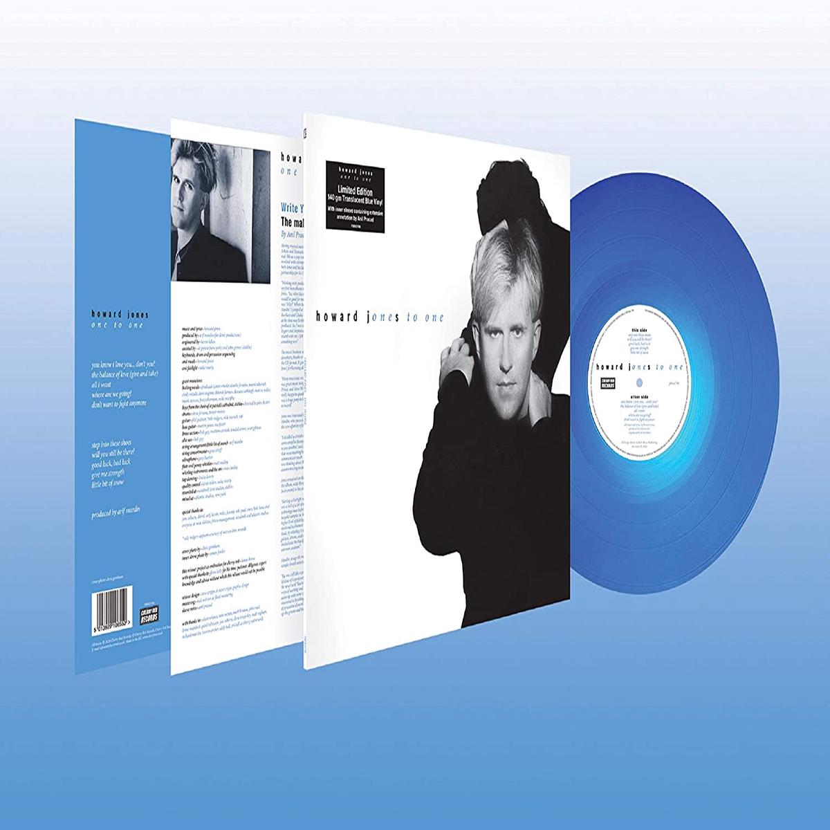 Howard Jones  One To One - TRANSLUCENT LIGHT BLUE COLOURED VINYL 140 GRAM LP- NEW