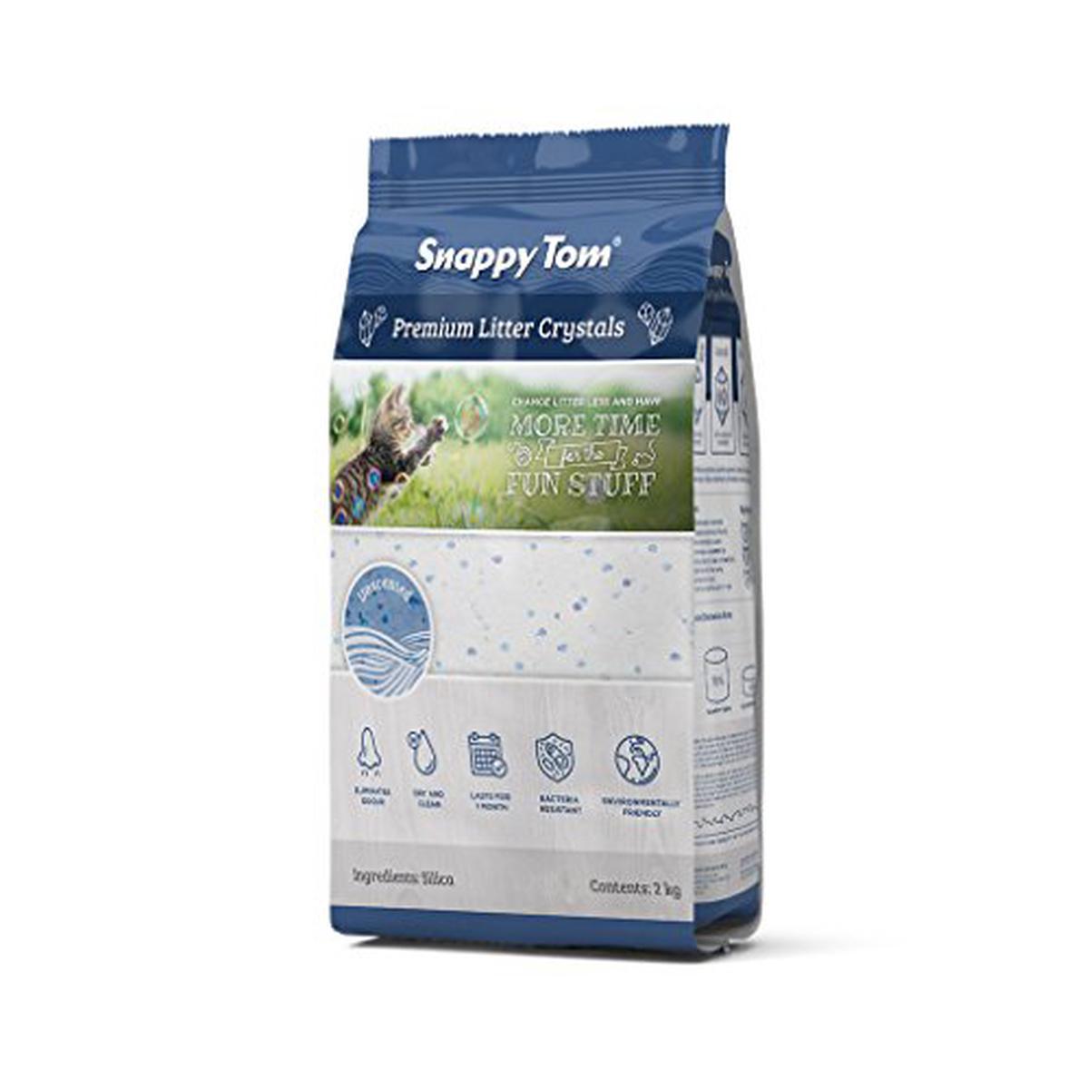 Snappy Tom Crystal Litter for Cats - 2Kg 6/CASE