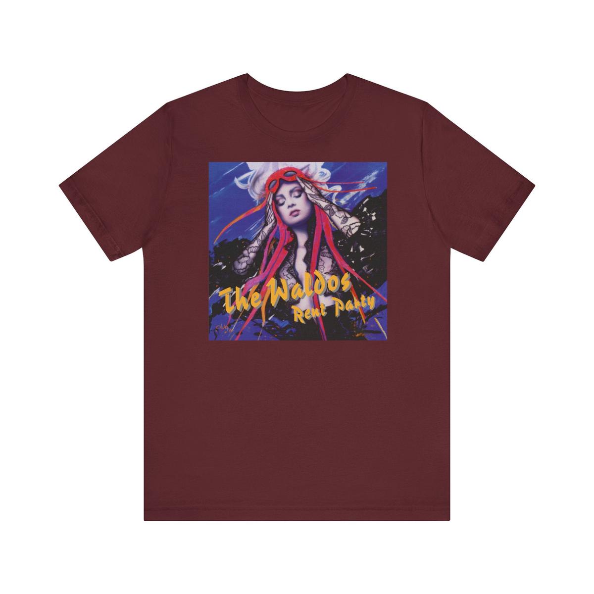 The Waldos (Walter Lure) Rent Party t-shirt - Maroon | 2XL