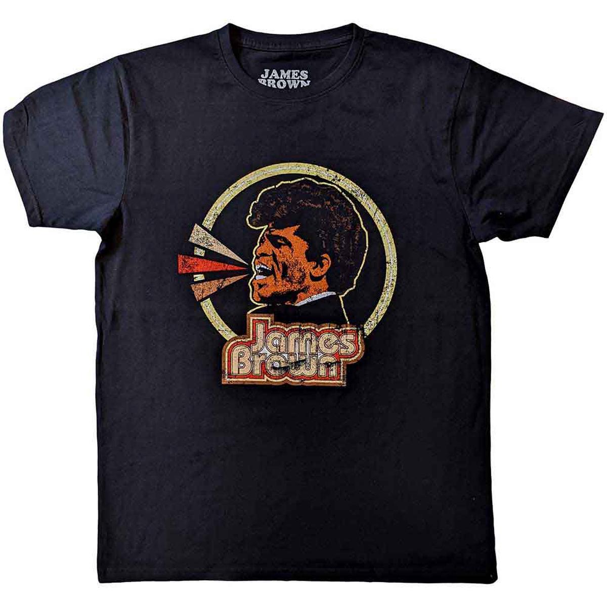 James Brown Circle & Logo - Black | 2XL