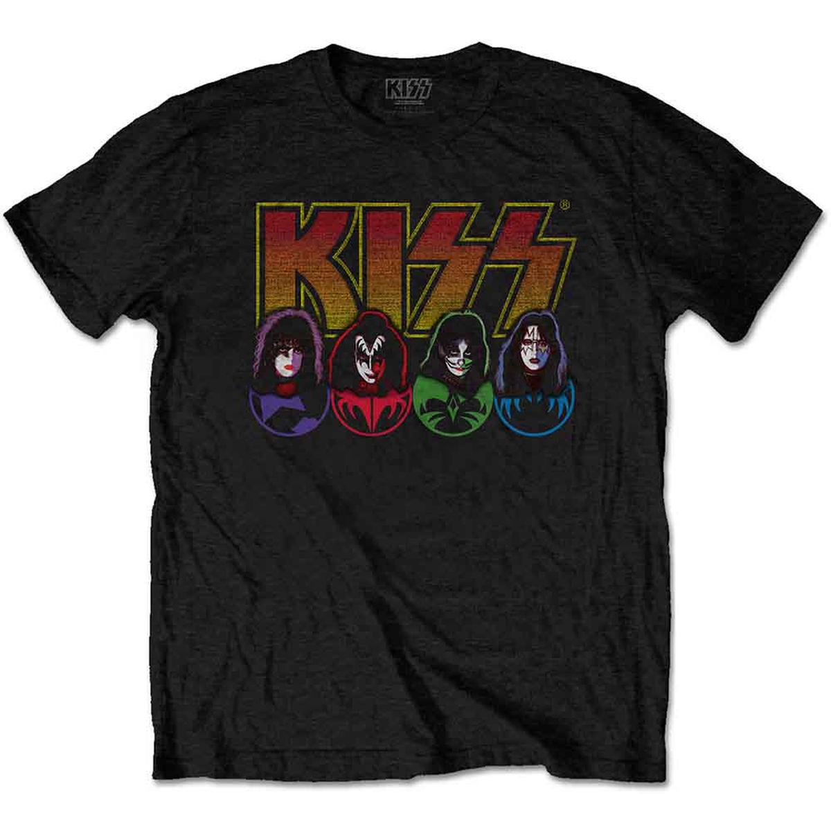 Kiss Logo, Faces & Icons - Black | 2XL