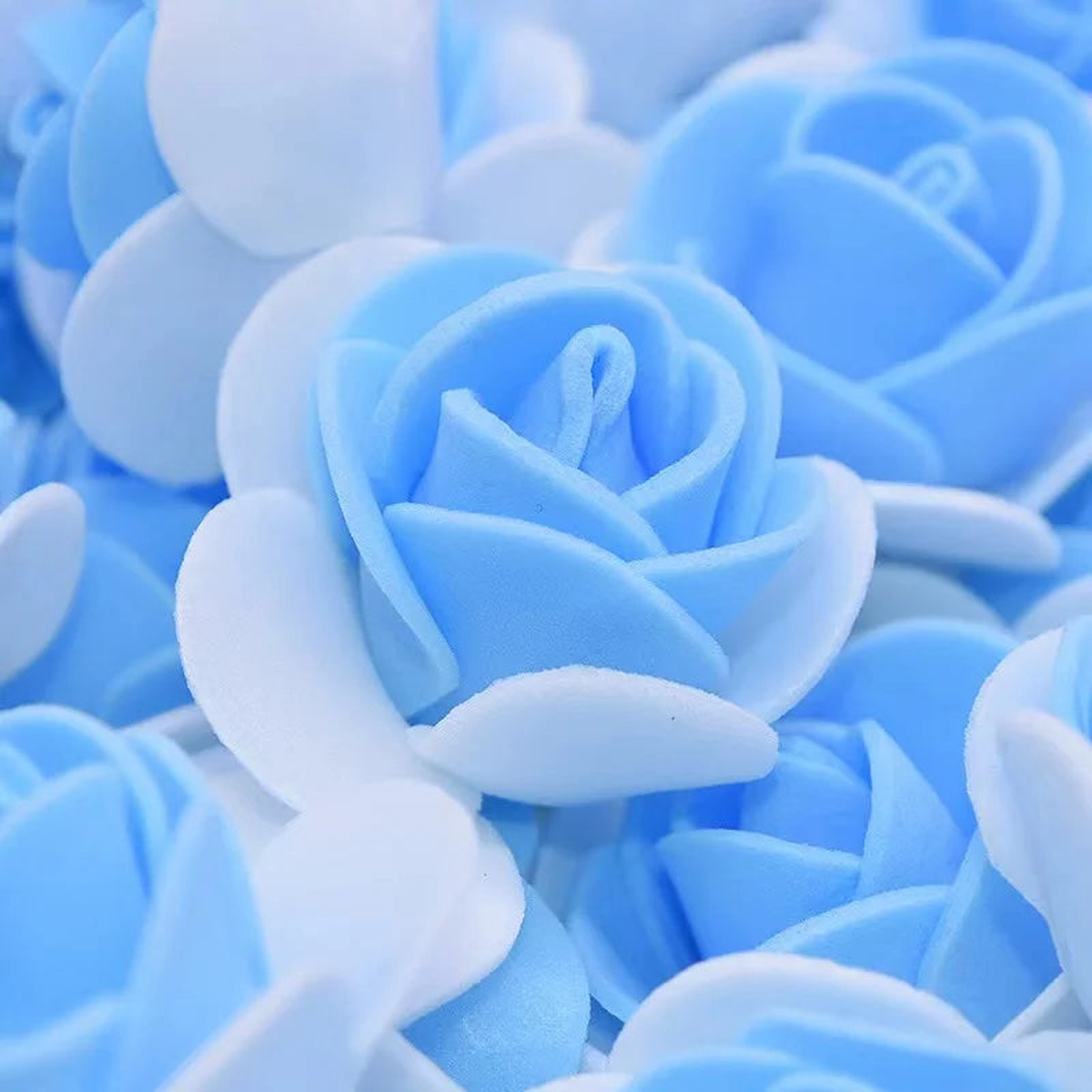 50~500Pcs 3.5cm PE Foam Rose Head Artificial Flower For Wedding Birthday Party Home Decor DIY Bear Rose Valentines Day Gifts - F24 | 200PCS