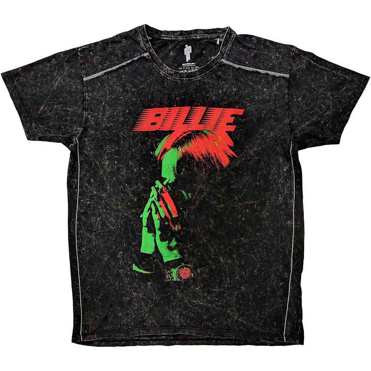 Billie Eilish Hands Face - Black | L