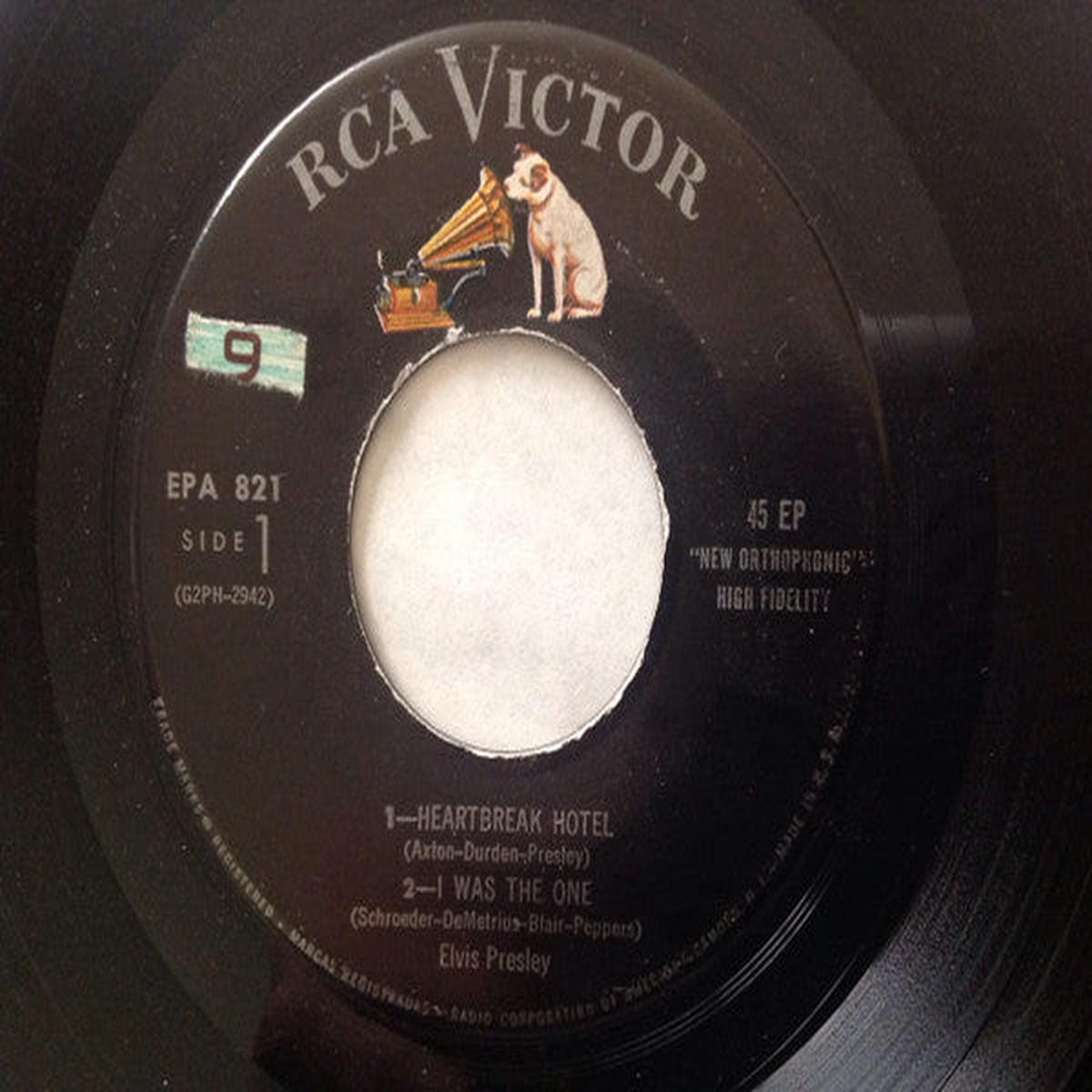 Elvis Presley - Heartbreak Hotel (7", EP) (VG)