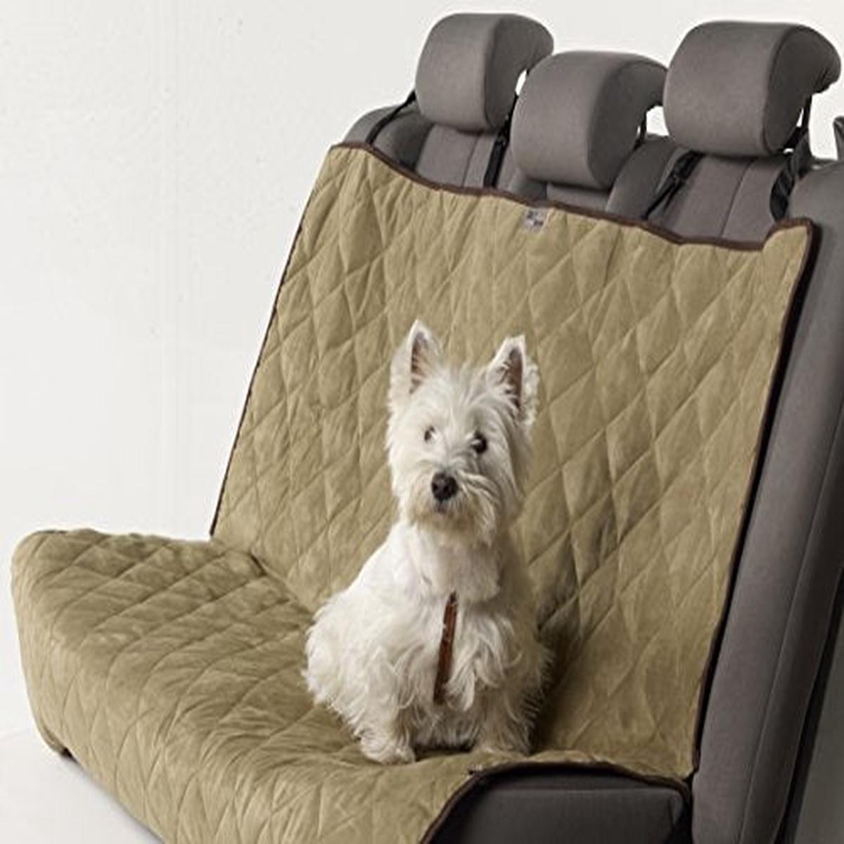 Petego Animal Basics Velvet Cover Rear Seat Sage-Espresso - Default Title
