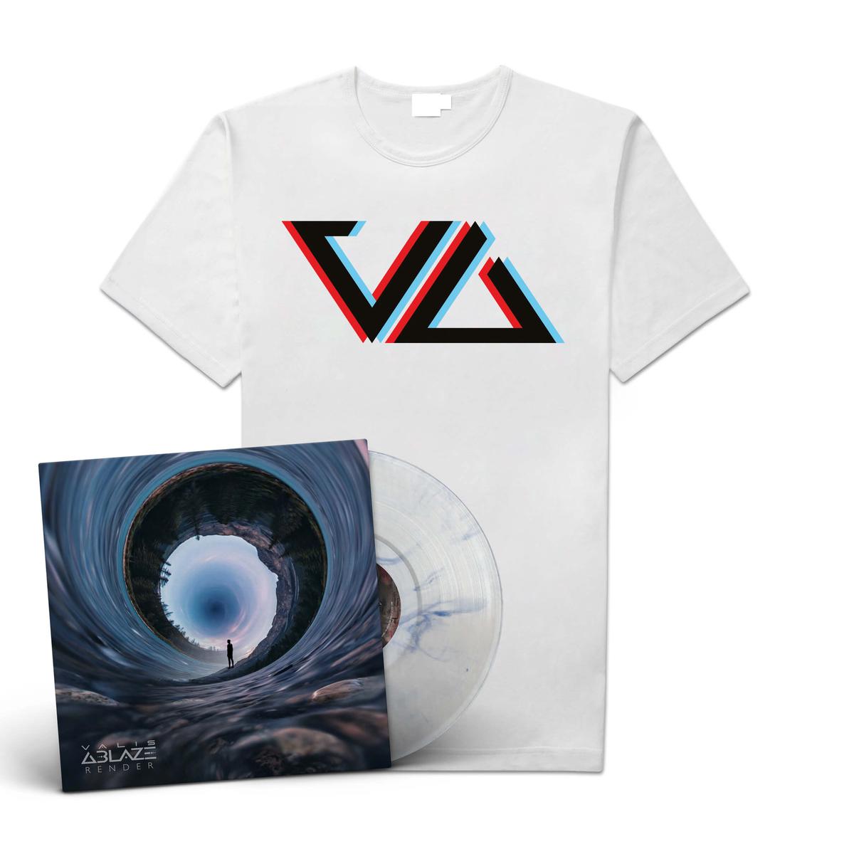 Valis Ablaze "Render" LP-Bundle "Logo" - Shirt "Logo" L