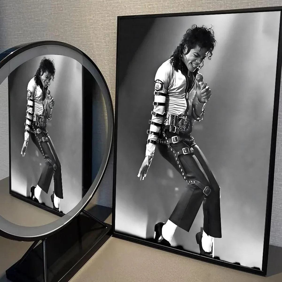 1PC Michael Jackson Poster Self-adhesive Art Waterproof Paper Sticker Coffee House Bar Room Wall Decor - 40x60cm No Frame | z9