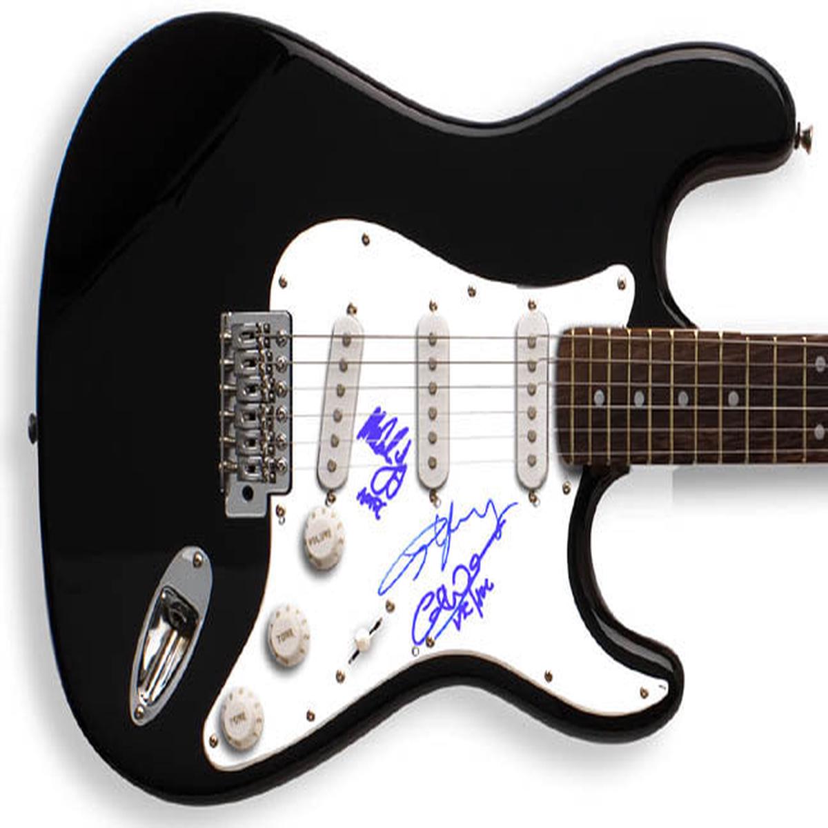 AC/DC Autographed Signed ACDC Guitar & Proof PSA/DNA CERT