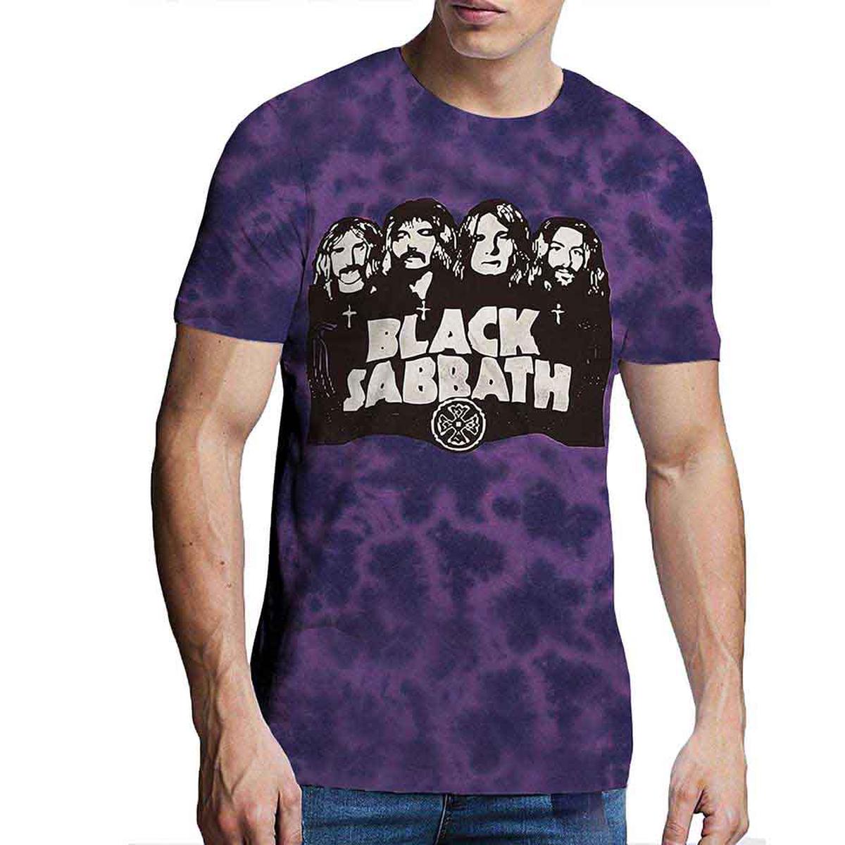 Black Sabbath Band & Logo - Purple | L