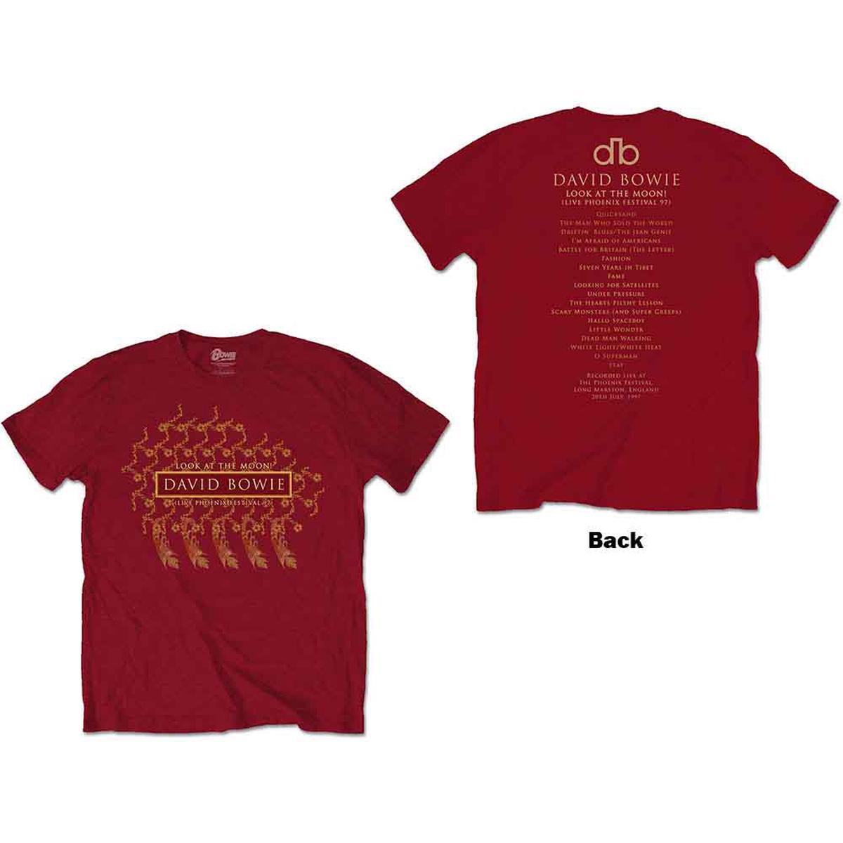 David Bowie Pheonix Festival - Red | 2XL