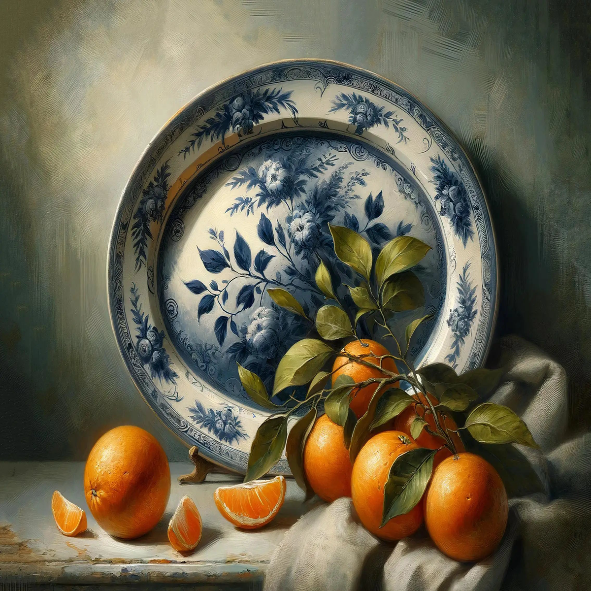 Vintage Oil Painting Art Bread Fruit Kitchen Still Life Posters Prints Canvas Painting Wall Art Picture Living Room Home Decor - 50X70cm Unframed | 23