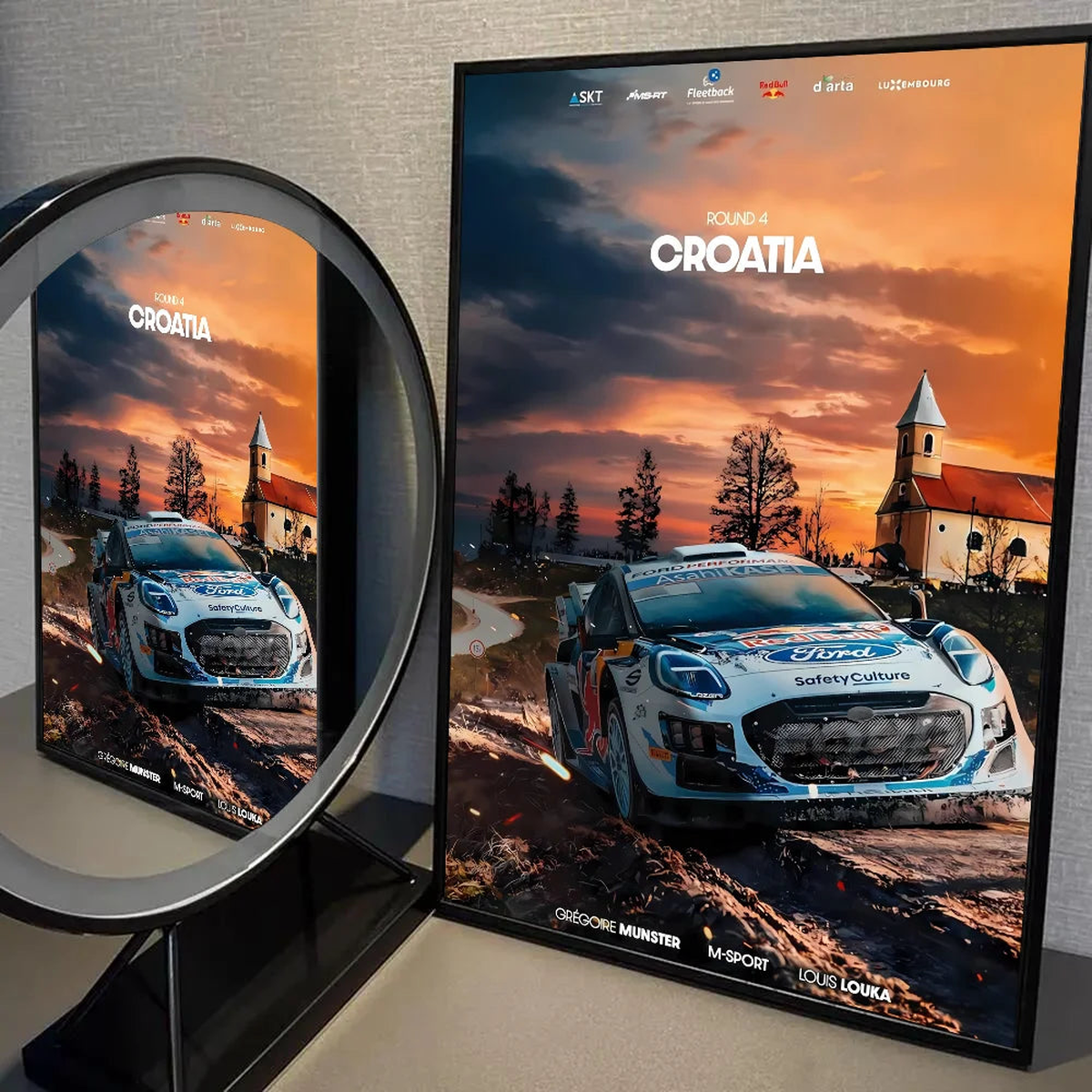 1PC The World's Most Popular Rally Race WRC Poster Self-adhesive Art Waterproof Paper Sticker Coffee House Bar Room Wall Decor - 50x70cm No Frame | z4