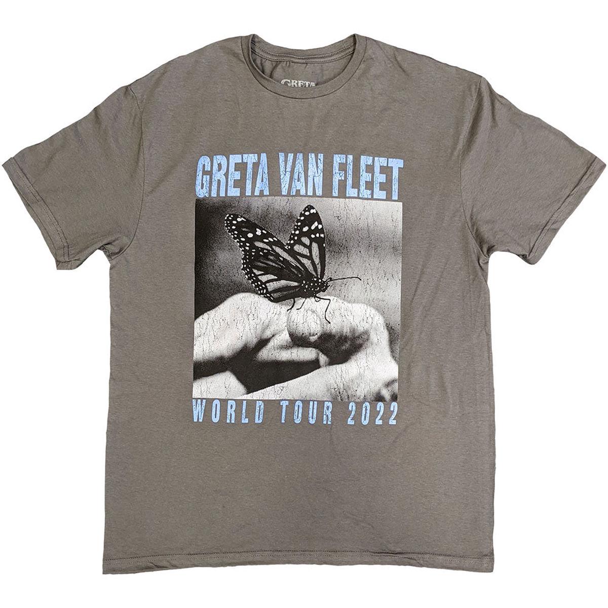 Greta Van Fleet World Tour Butterfly - Grey | M
