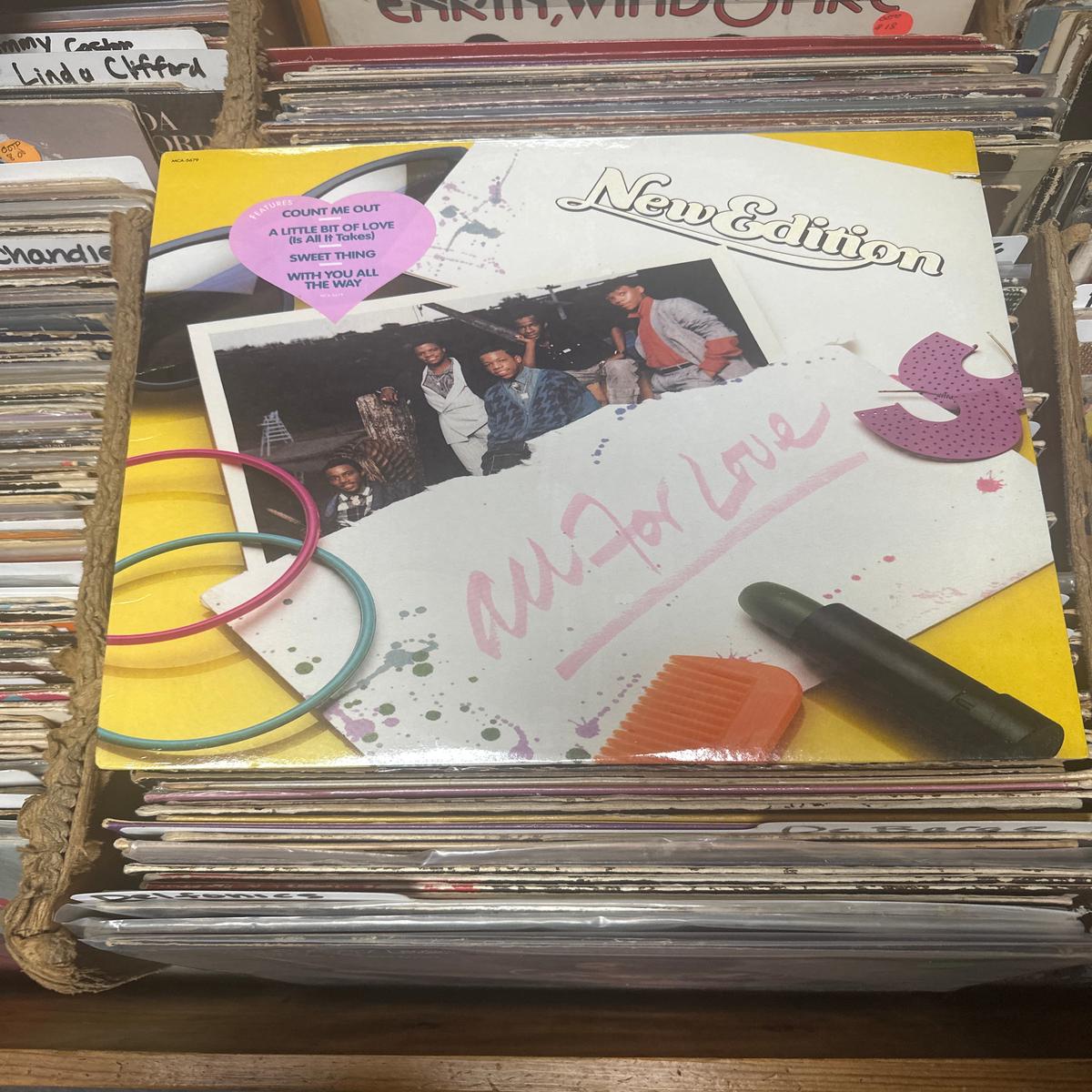 New Edition  All For Love Vinyl LP MCA-5679