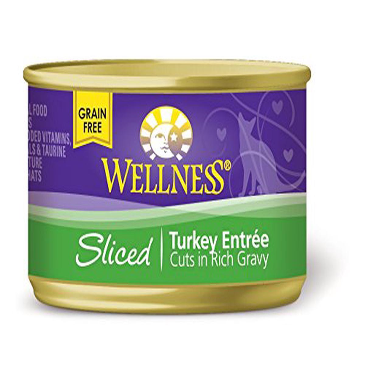 Wellness 2663 Sliced Turkey Entree Canned Cat Food 24/3 Oz - Default Title