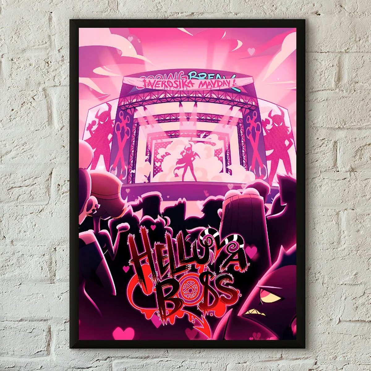 1PC H-Helluva Boss Poster Poster Paper Print Home Living Room Bedroom Entrance Bar Cafe Art Painting Decoration - 30x40cm No Frame | z10