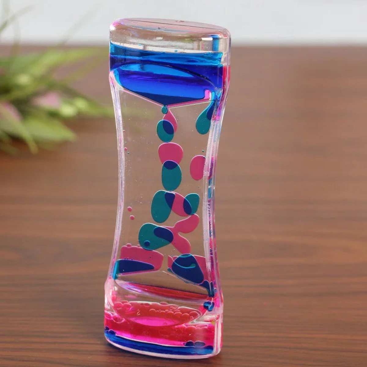 1PC Liquid Motion Bubbler Hourglasses Timer Movement Sensory Toys for Kids Adults Stress Relief Props Home Office Desktop Decor - A