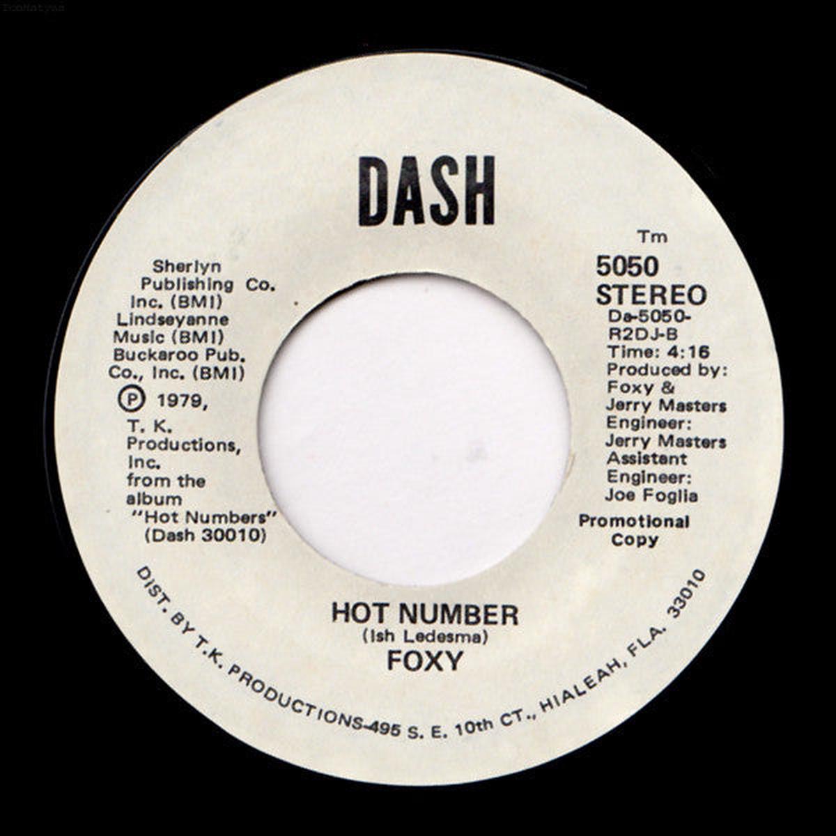 Foxy - Hot Number (7", Promo) (VG+)