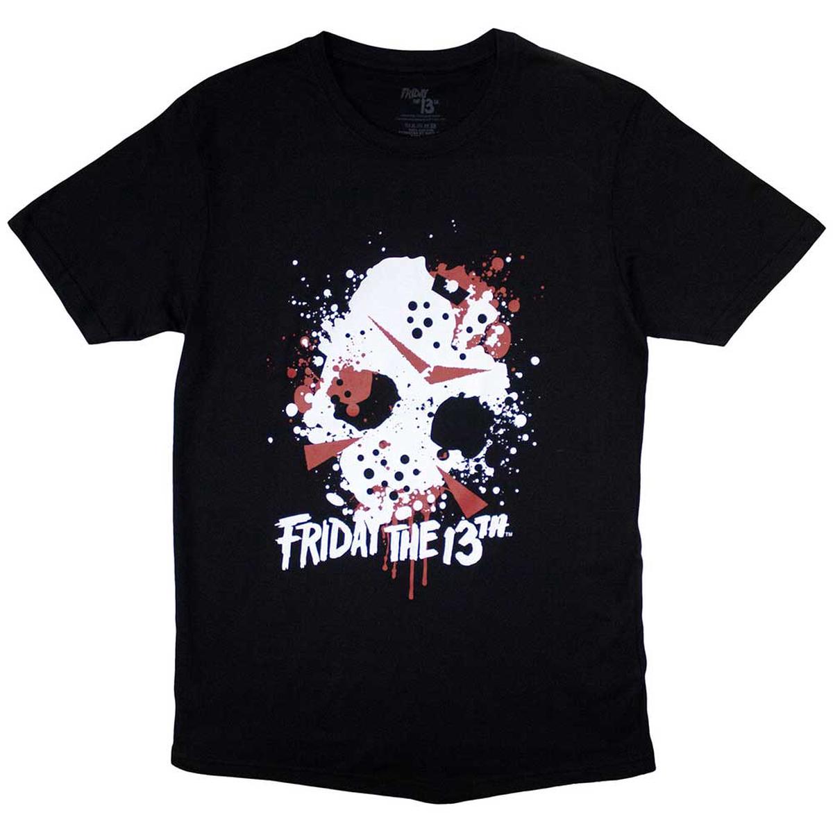 Friday the 13th Jason Blood Splat - Black | L