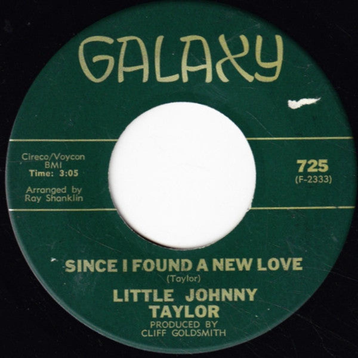 Little Johnny Taylor - Since I Found A New Love / My Heart Is Filled With Pain (7", Single) (VG+)