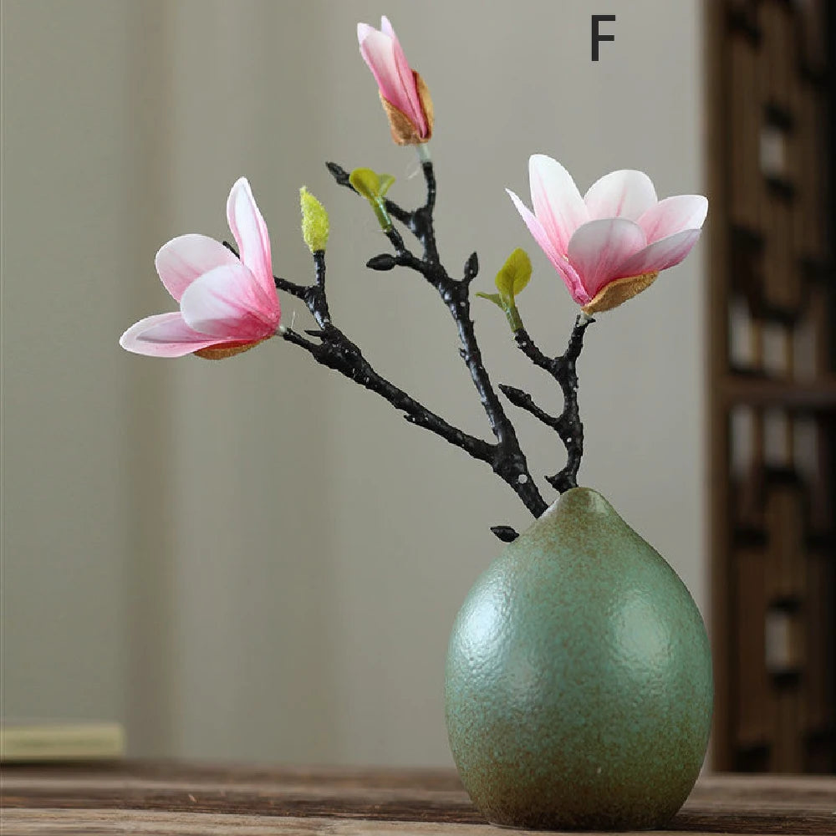 Simple ceramic vase decoration, living room home dining table decoration, hydroponic plant small vase - F