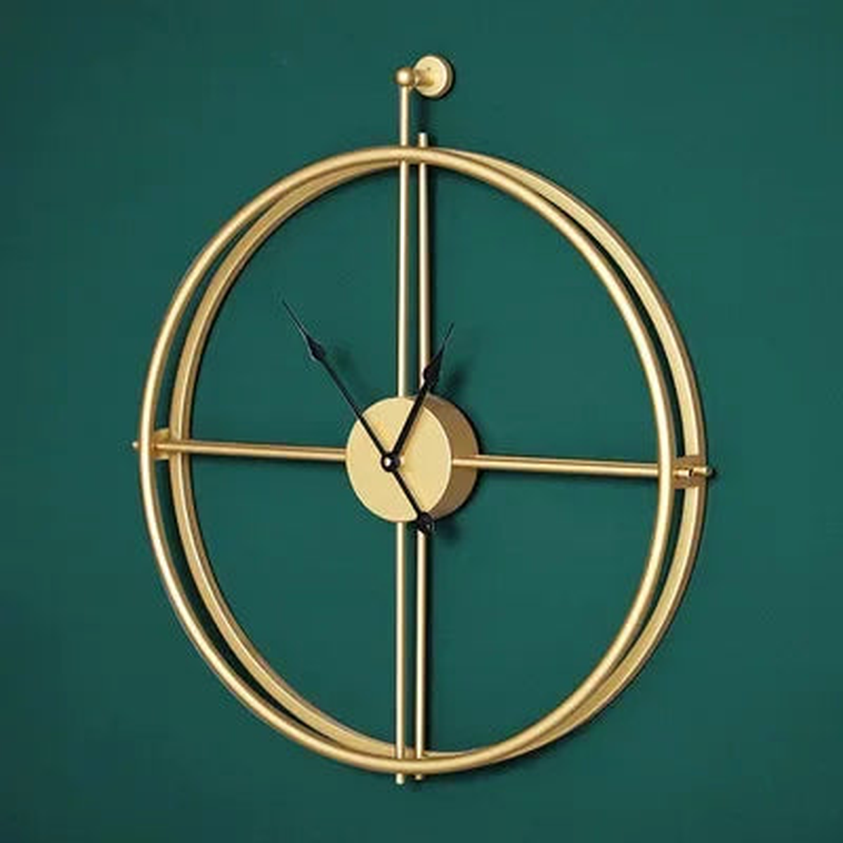 Wall Clock European Style Clocks Home Decoration Personality Creative Fashion Modern Simple Atmosphere Clock Art Wall Watch - Golden Black Needle | 55cm