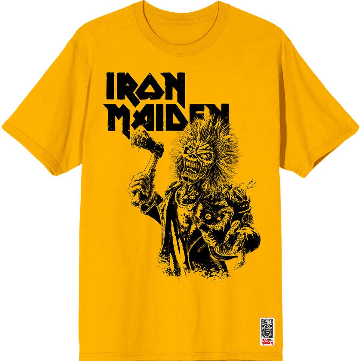 Iron Maiden Est. 1975 Eddie Axe Graphic - Yellow | M