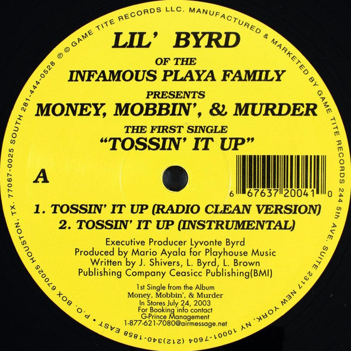 Lil Byrd - Money, Mobbin', & Murder (The First Single) (12") (M)