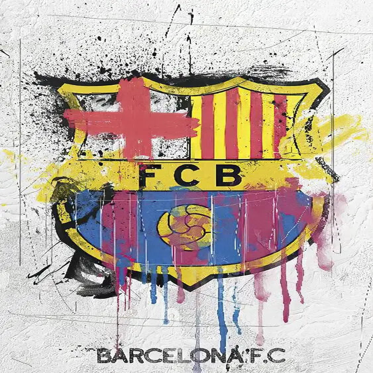 Modern Home Decor Soccer Graffiti Art Poster Watercolor Prints Sport Team Club Canvas Wall Painting For Living Room - PF40562 | 20x30cm no frame