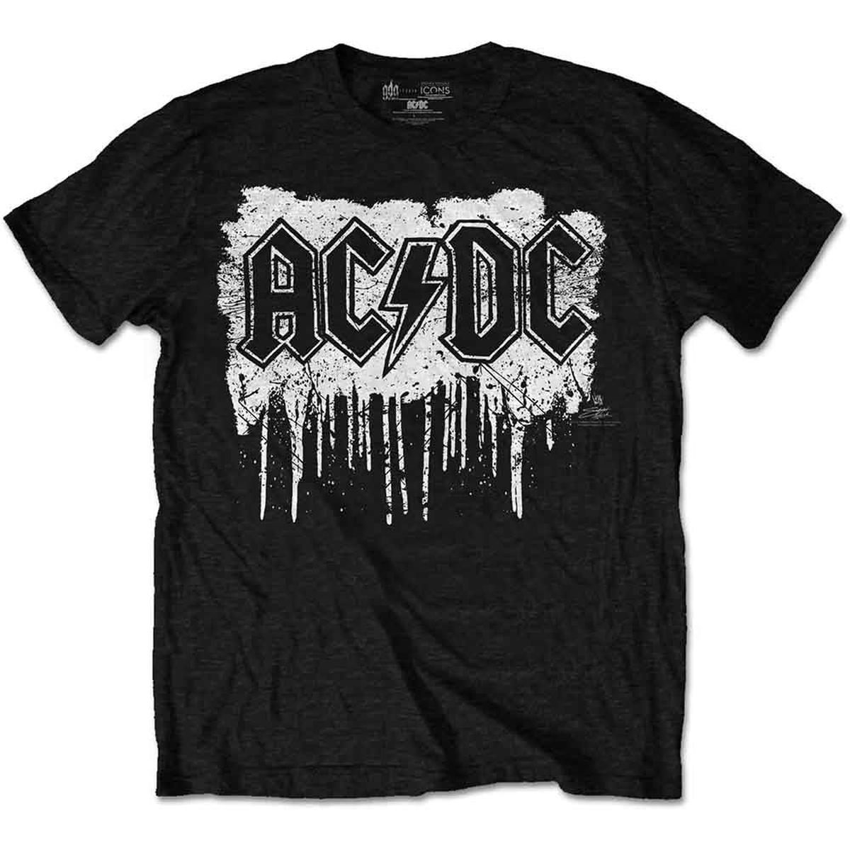 AC/DC Dripping With Excitement - Black | XL