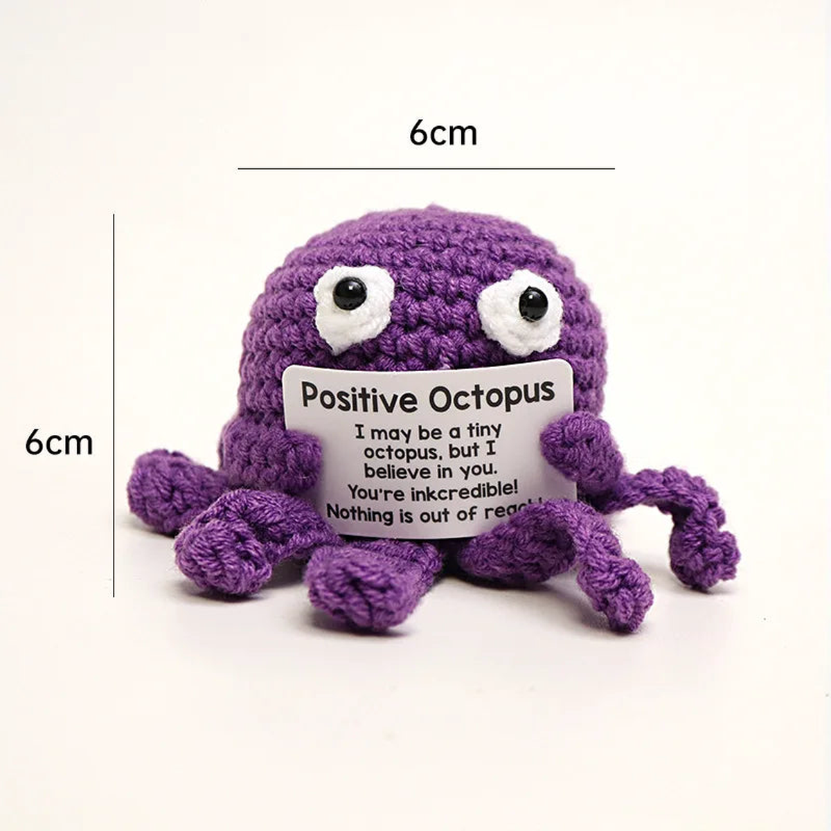 Creative Crochet Animal Doll Cute Emotional Support Knitting Doll Friends Gift - S6