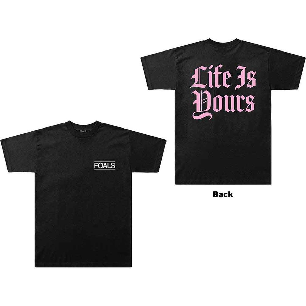 Foals Life Is Yours Text - Black | 2XL