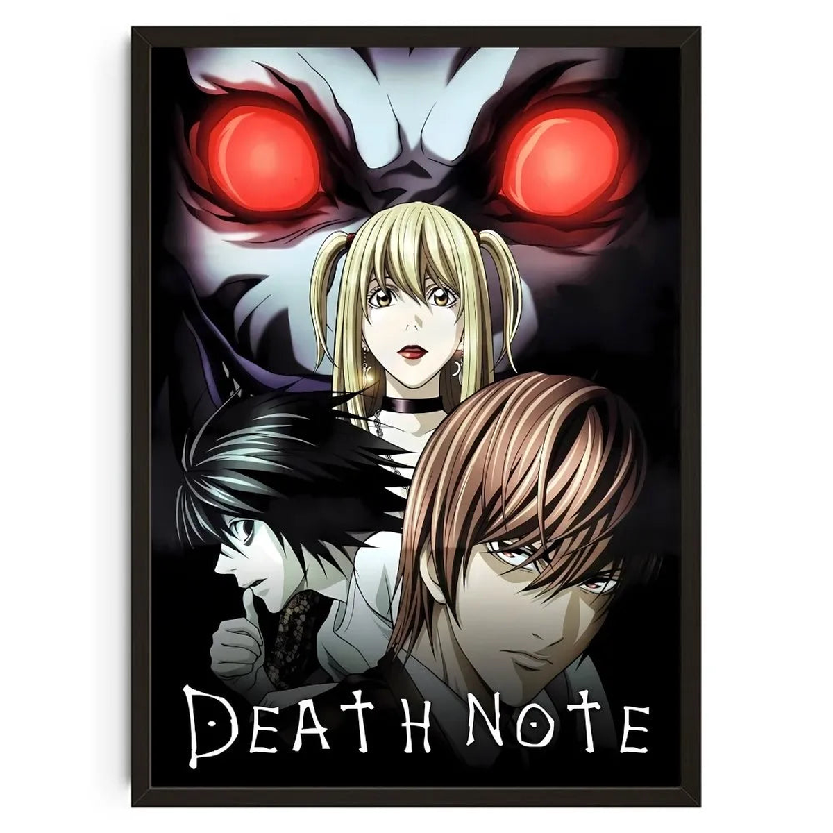 1PC Aanime Death Note Poster Self-adhesive Art Waterproof Paper Sticker Coffee House Bar Room Wall Decor - z9 | 21x30cm No Frame