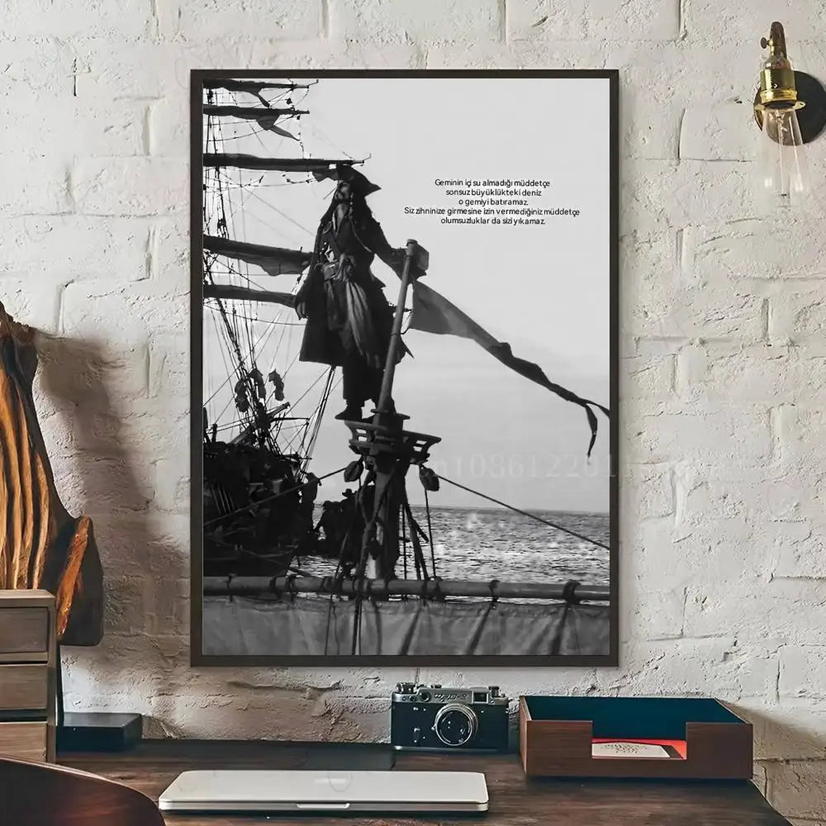 Pirates Of The Caribbean Poster Self-adhesive Art Waterproof Paper Sticker Coffee House Bar Room Wall Decor - z1 | 40x60cm No Frame