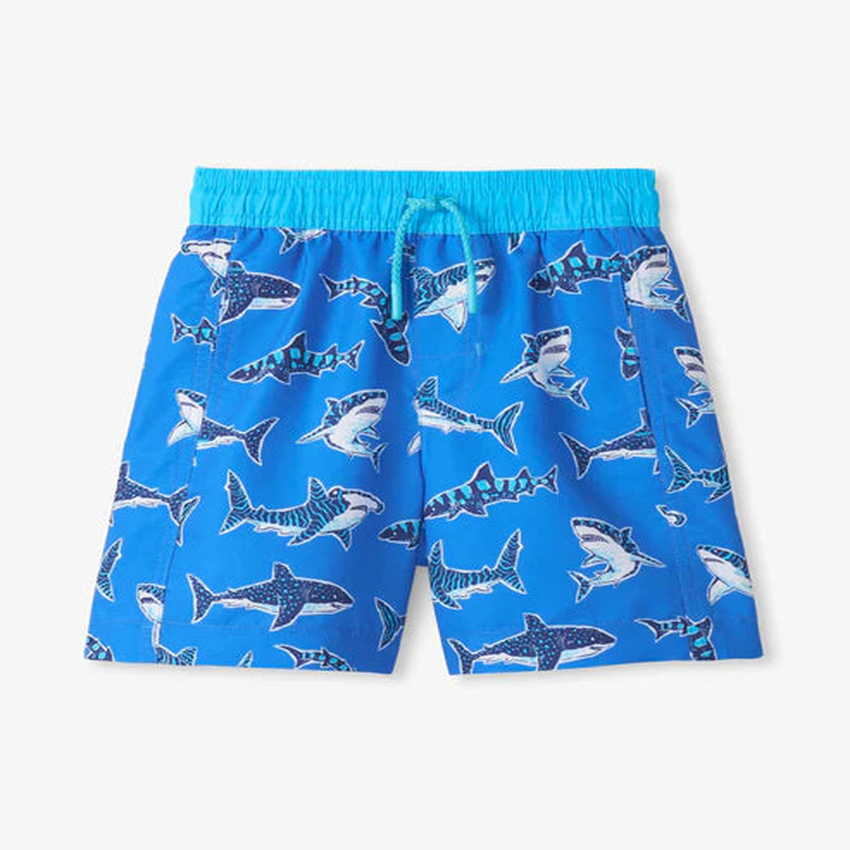 Patterned Sharks Swim Trunk - 6