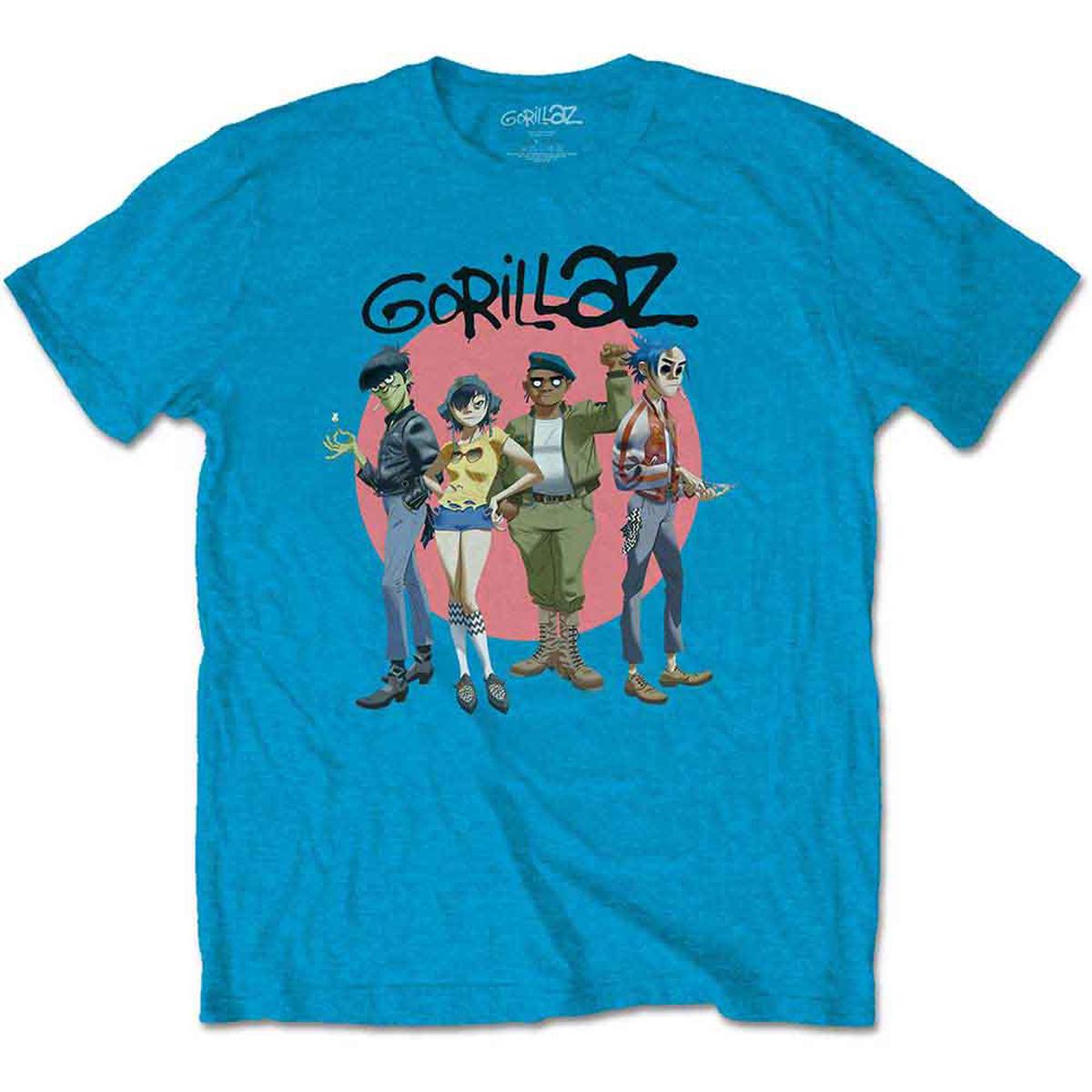 Gorillaz Group Circle Rise - Blue | M