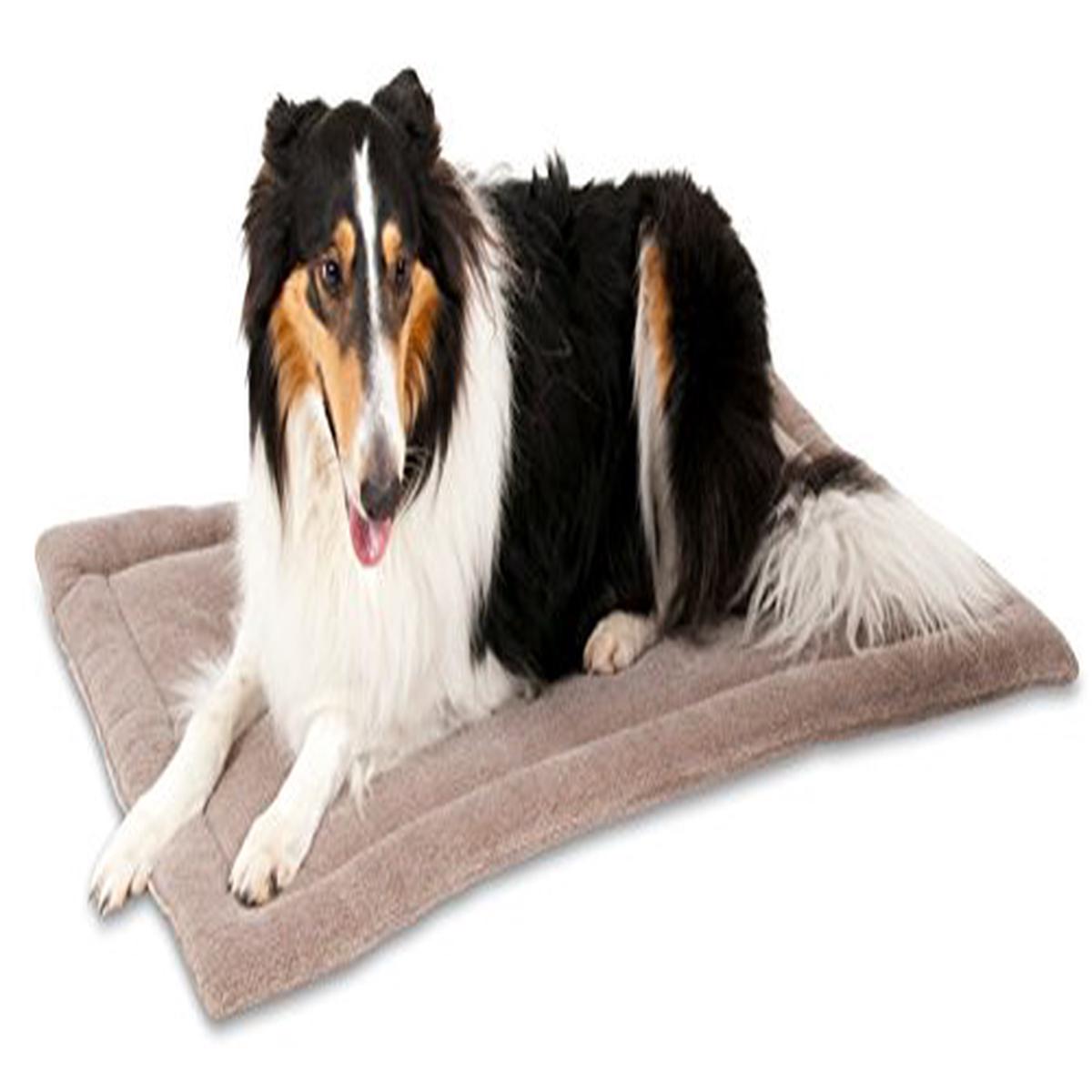 Petmate 26598D Kennel Mat Tan (36.5x23.5x1.5 inch) - Default Title