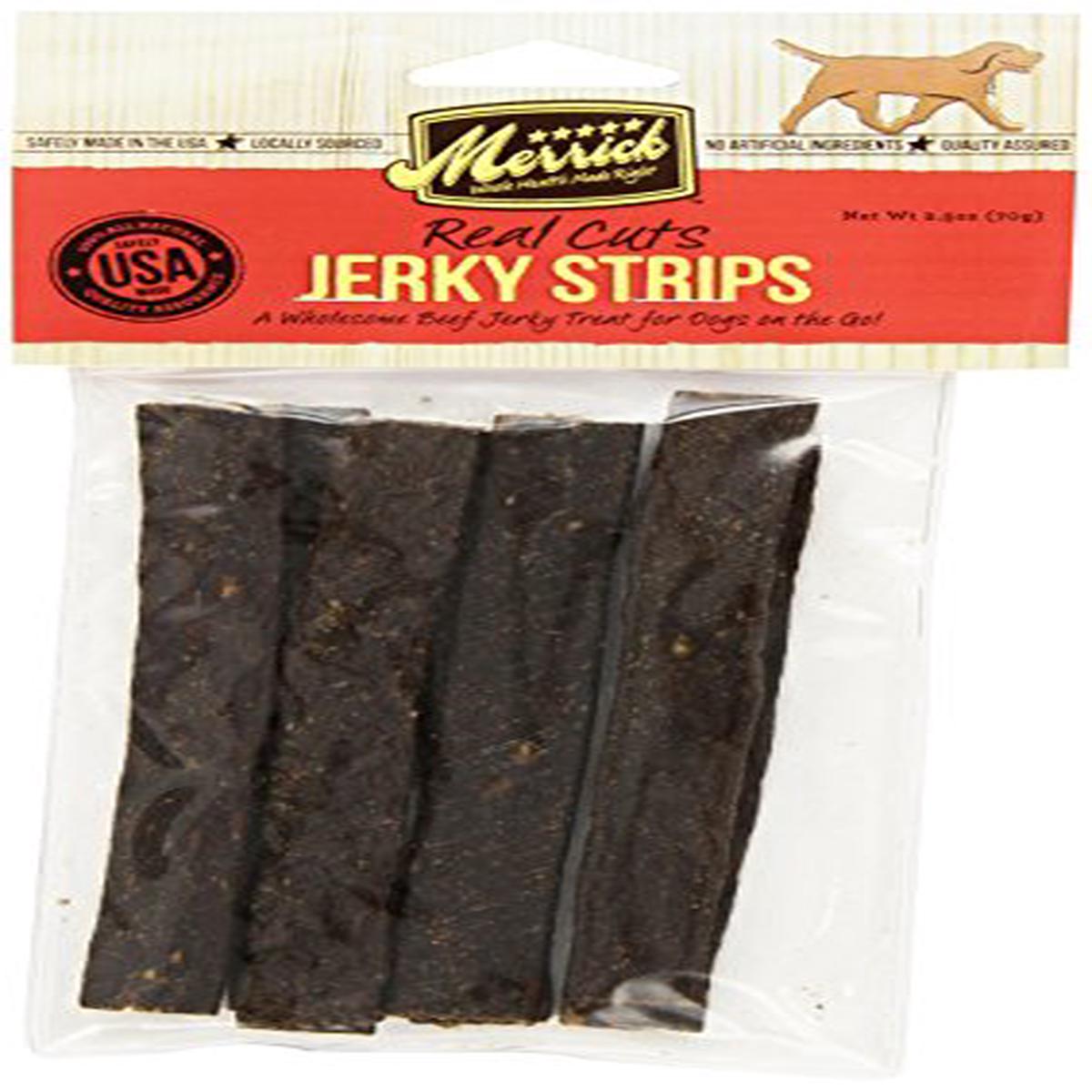 Merrick Natural Jerky Strips 12ct - Beef