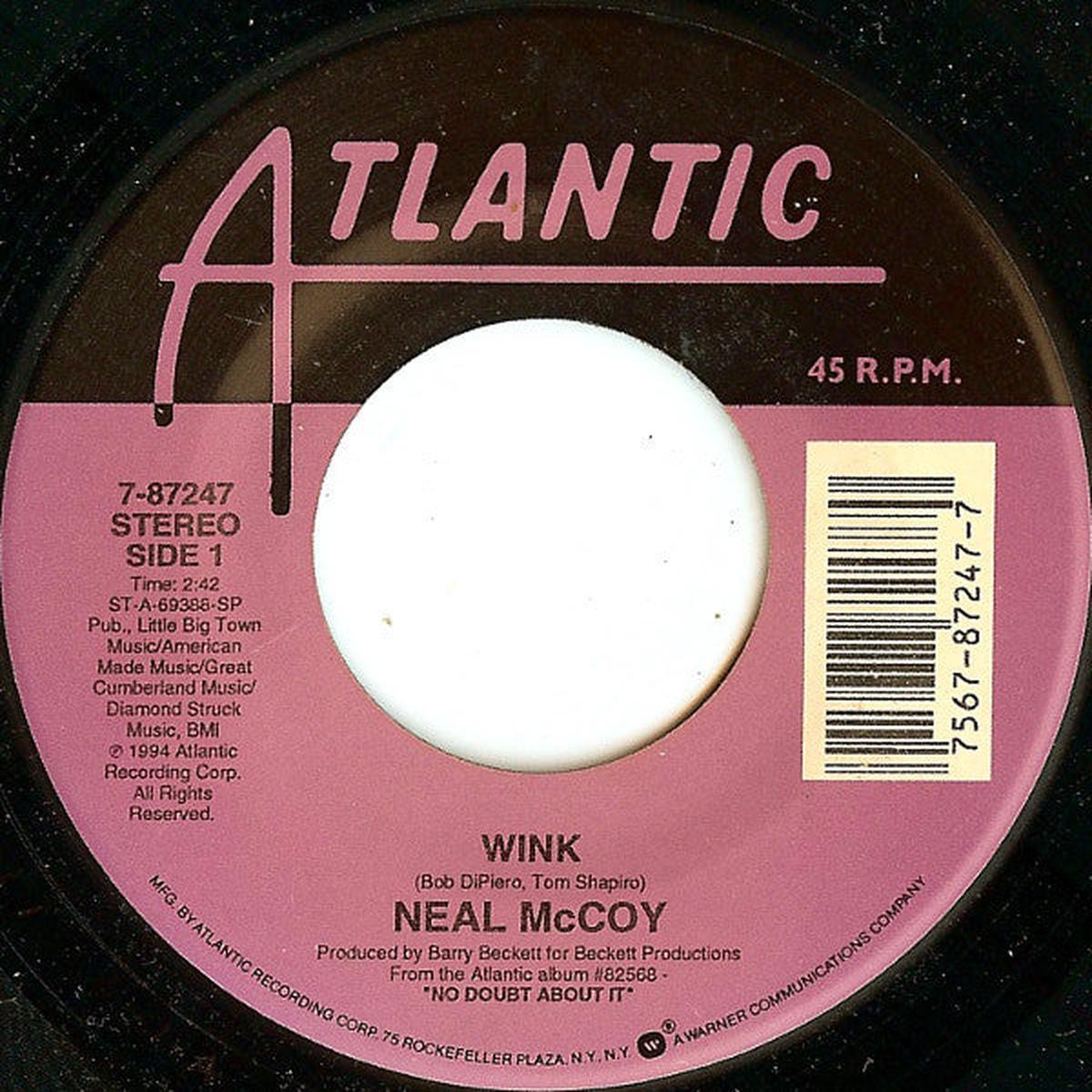 Neal McCoy - Wink (7") (VG+)