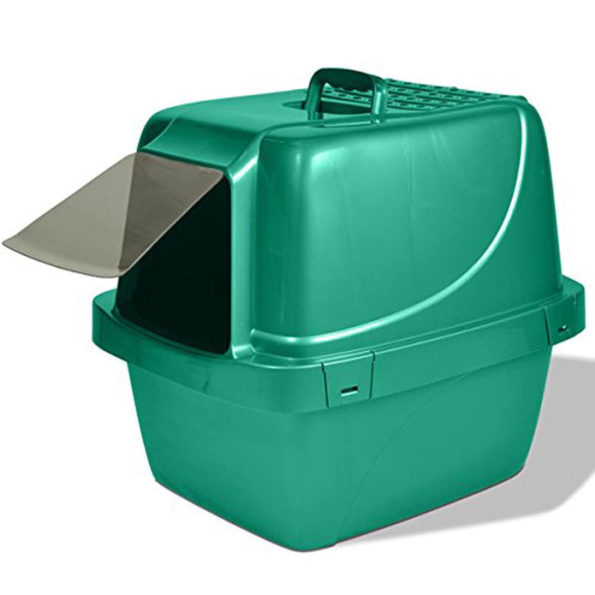 Van Ness CP77 Enclosed Sifting Litter Pan For Cat (Green, XGiant 21x17x19") - Default Title