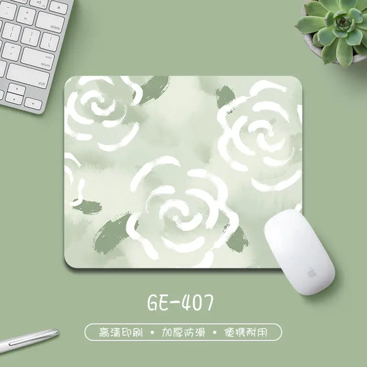 Various Flowers Kawaii Pad Small XS Rubber Mousepad For PC Gamer Desktop Decoration Office Mouse Mat Deskmat Rug Stitched Edge - G | LA 21X26CM-2MM