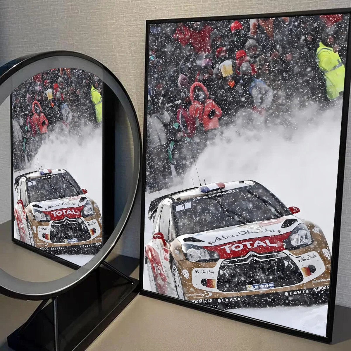 1PC The World's Most Popular Rally Race WRC Poster Self-adhesive Art Waterproof Paper Sticker Coffee House Bar Room Wall Decor - 10x15cm No Frame | z8