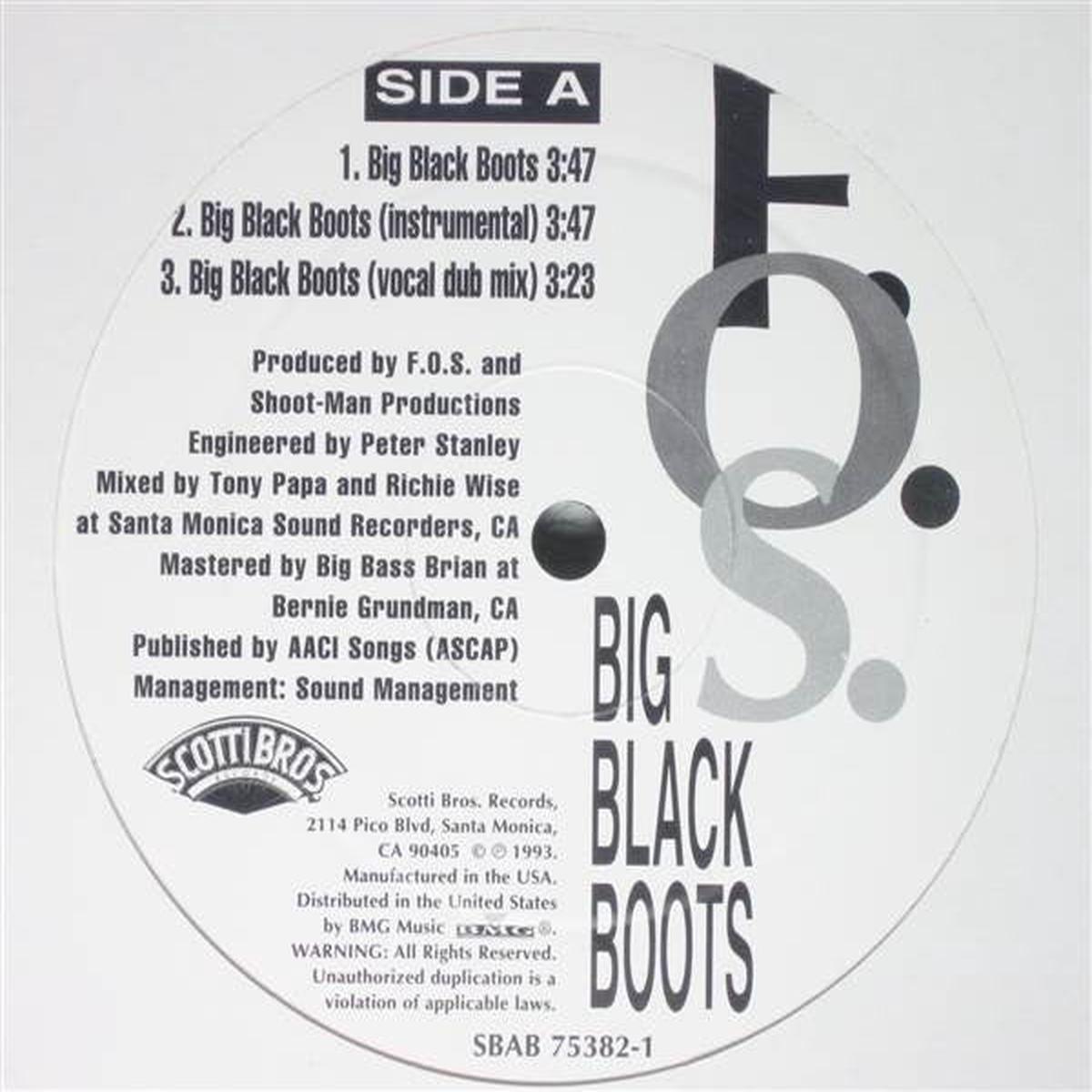 F.O.S. - Big Black Boots (12") (VG+)