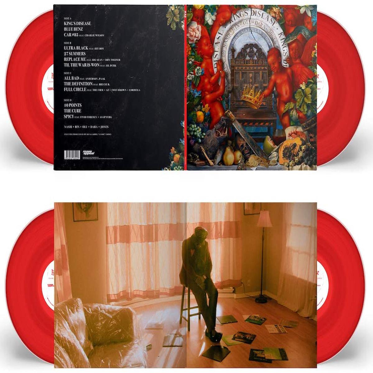 Nas  King's Disease - 2 x RED COLOURED VINYL LP SET