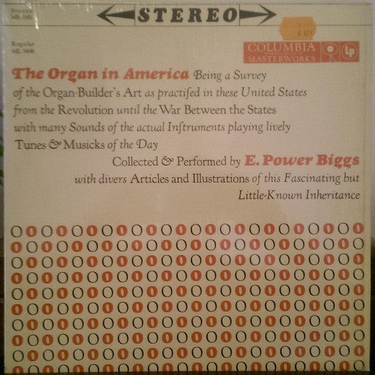 E. Power Biggs - The Organ In America (LP, Album, RE) (NM or M-)