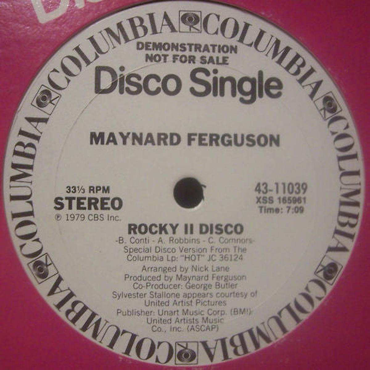 Maynard Ferguson - Rocky II Disco (12", Single, Promo) (NM or M-)