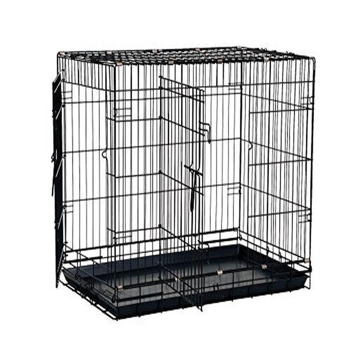 Precision Pet Great Crate With 2 Door - Black | 48x30x33