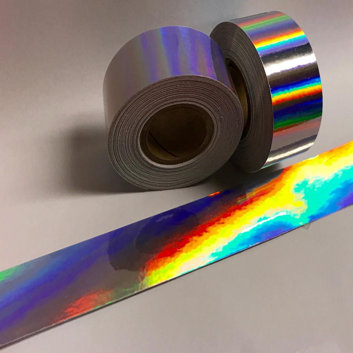 Roll of Holographic Rainbow Oil Slick Tape, choose your color and size, OILSLICK - 3/4 inch x 50 feet | Amethyst