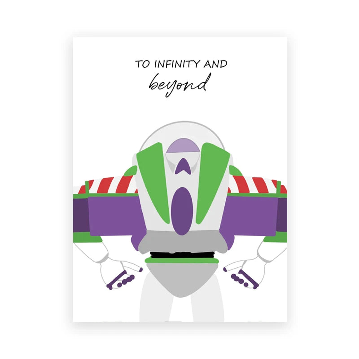 Toy Story Art Prints Buzz Lightyear Poster To Infinity & Beyond Quote Canvas Painting Boys Room Wall Pictures Playroom Decor - PB30157 | 13x18 cm No Frame