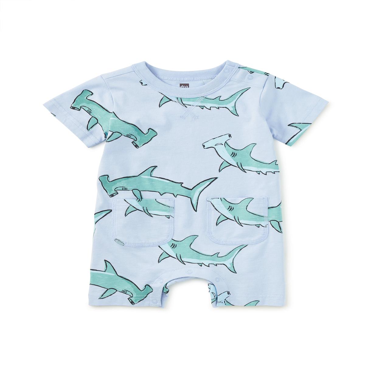 Hammerhead Pocket Romper - 6/9 months